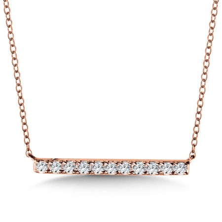 Diamond Bar Necklace
