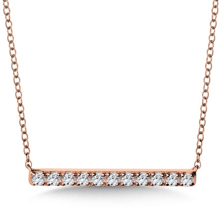 Diamond Bar Necklace