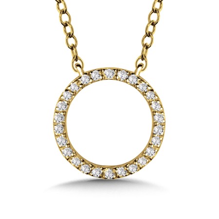 Circular Diamond Necklace