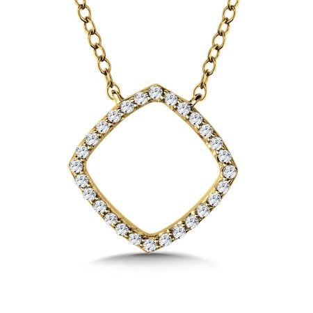 Cushion Shaped Diamond Necklace