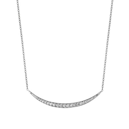Crescent Diamond Pendant