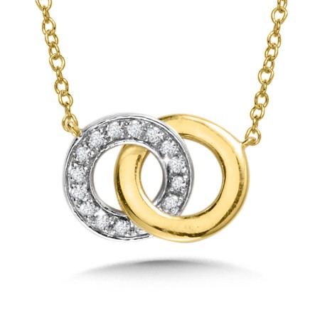 Intertwining Diamond Loop Necklace