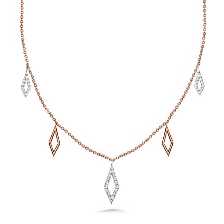 Graduating Kite Diamond Necklace
