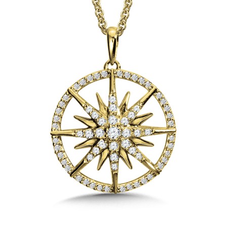 Encircled Wish Upon a Star Diamond Pendant