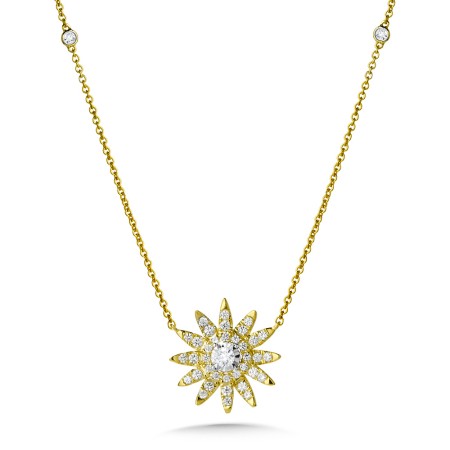 Floral Diamond Necklace