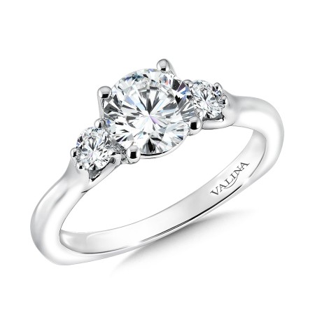 Three Stone Diamond Engagement Ring