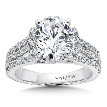 Engagement Ring with Oval Shape Center