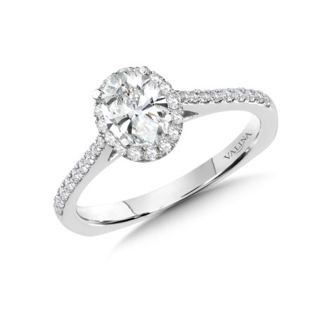 Diamond Halo Engagement Ring Mounting