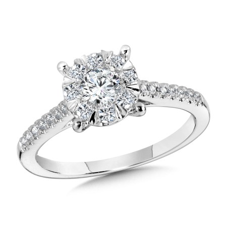 Round Diamond Mirage Engagement Ring | BDD2552E-W