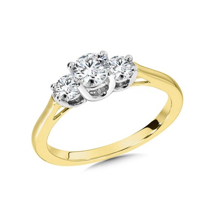 3-Stone Diamond Engagement Ring