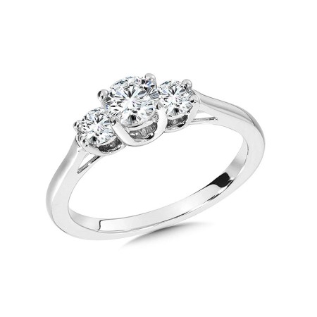 Three-Stone Diamond Engagement Ring