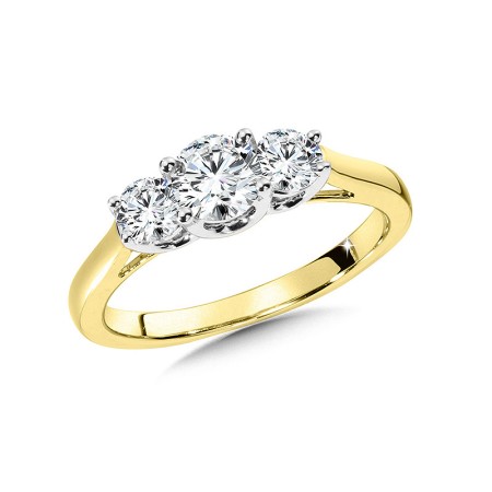 3-Stone Diamond Engagement Ring