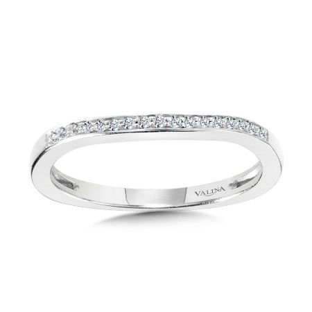 Valina - Channel & Prong Set Diamond Wedding Band - R1110BW