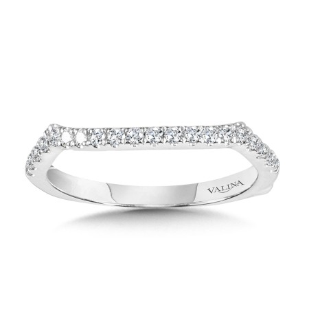 Valina Curved Diamond Wedding Band - R1093BW