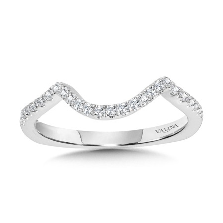 Valina Curved Diamond Wedding Band - R1100BW