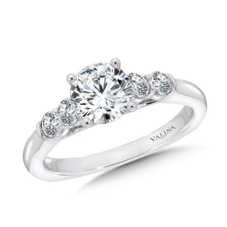 Valina Five-Stone Straight Engagement Ring - R1086W