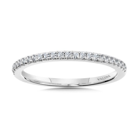 Valina Round - Straight Diamond Wedding Band - R1120BW-SR