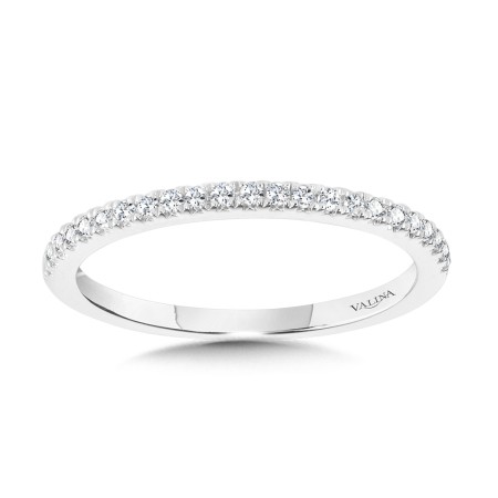 Valina Round - Straight Diamond Wedding Band - R1121BW-SR