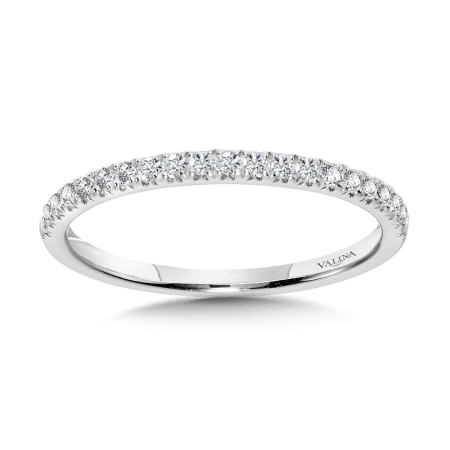 Valina Round - Straight Diamond Wedding Band - R1138BW-SR