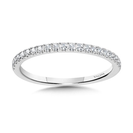 Valina Round - Straight Diamond Wedding Band - R1139BW-SR