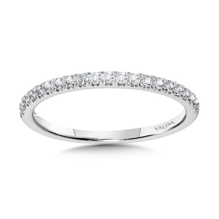 Valina Round - Straight Diamond Wedding Band - R1140BW-SR