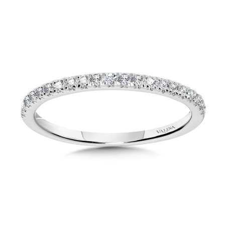 Valina Round - Straight Diamond Wedding Band - R1141BW-SR