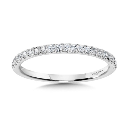 Valina Round - Straight Diamond Wedding Band - R1142BW-SR