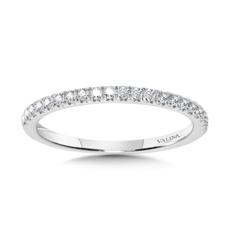 Valina Round - Straight Diamond Wedding Band - R1143BW-SR