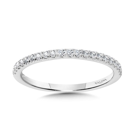 Valina Round - Straight Diamond Wedding Band - R1147BW-SR