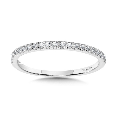 Valina Round - Straight Diamond Wedding Band - R1152BW-SR