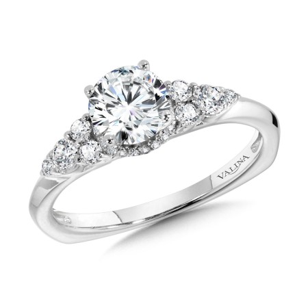Valina Tapered Diamond Engagement Ring - R1108W