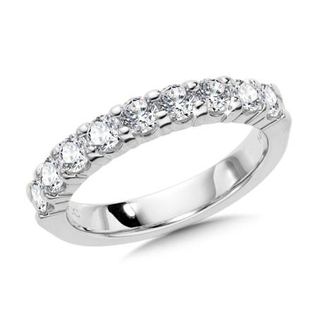 .15 - 1.0 TDW - Prong Set Round Diamond Wedding Bands